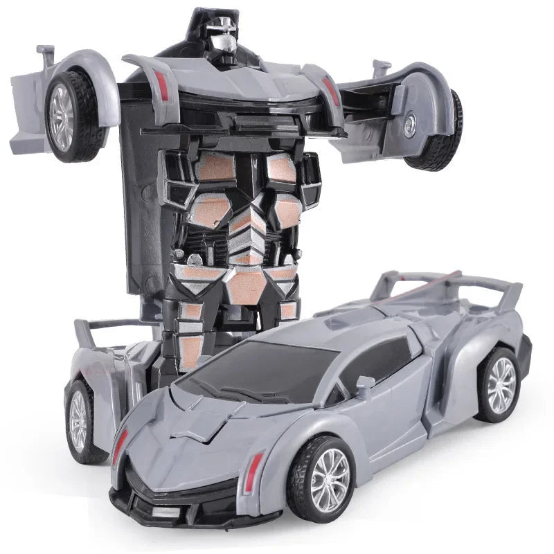 Shape-Shifting Robot Car Toy – Inertial Impact One-Button Transform Car