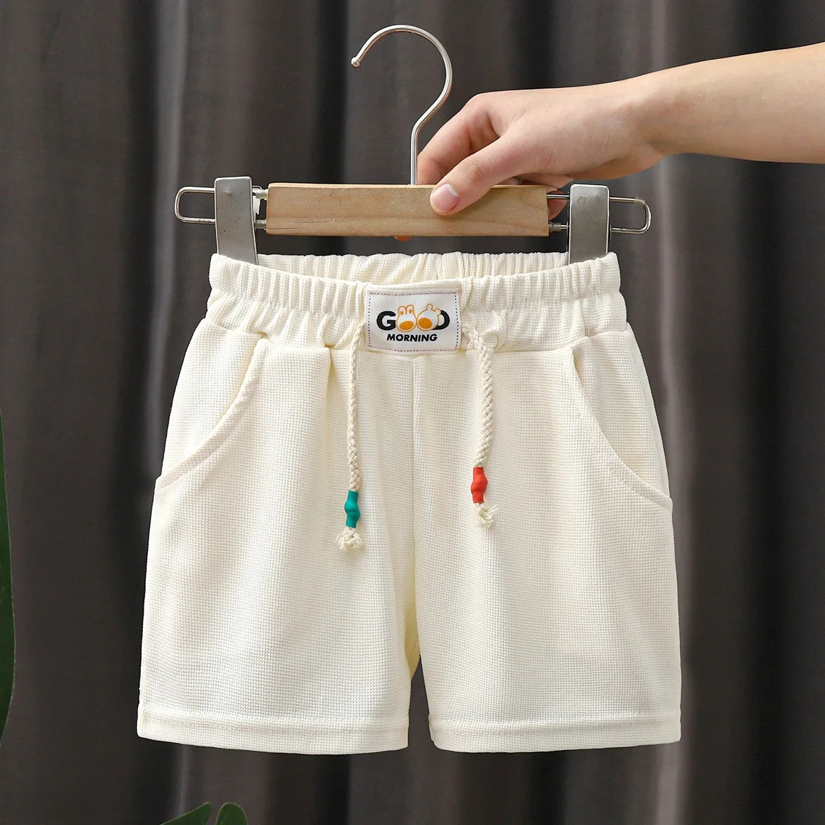 Kids’ Summer Shorts – Solid Color Casual Pants for Boys & Girls