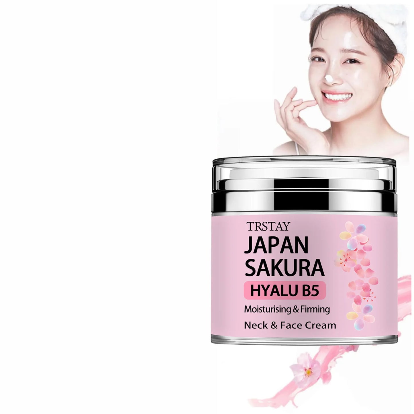 Japan Sakura Essence Cream – Tone-Up & Hydrating Face Cream with Hyaluronic Acid