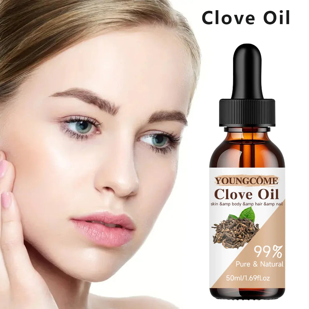 Clove Essential Oil – Moisturizing, Anti-Aging Facial Care for Hydrated Skin, Elasticity Improvement, and Skin Repair