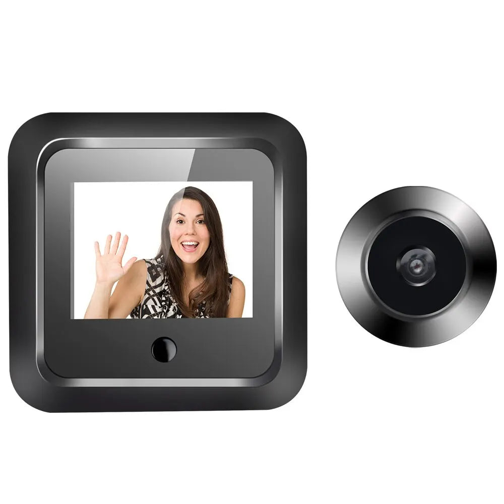 2.4-Inch Smart Digital Door Viewer – 120° Wide-Angle Peephole Camera with 300,000 Pixels & HD Security Monitor