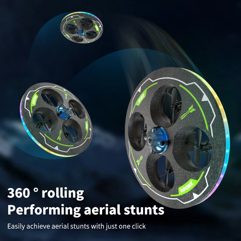 Mini UFO Foam Drone for Kids | Intelligent Obstacle Avoidance RC Helicopter with Camera | Safe Aerial Toy Aircraft for Christmas Gifts