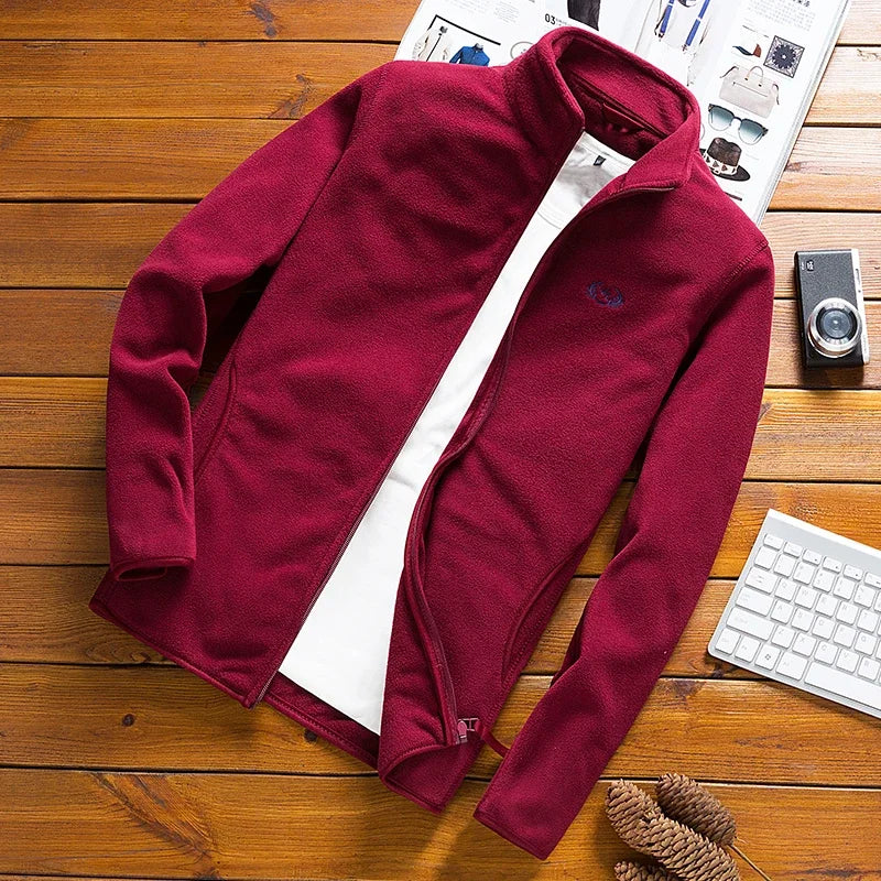 Men’s Fleece Tactical Softshell Jacket – Thermal Windbreaker Outdoor Mountain Army Coat