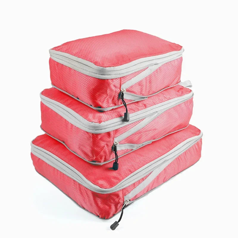 Compression Packing Cubes for Travel | Ultralight Expandable Luggage Organizers & Packing Bags
