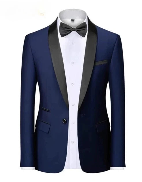 Men's Formal Slim Fit Tuxedo Suit – Luxury Groom & Prom Wedding Outfit