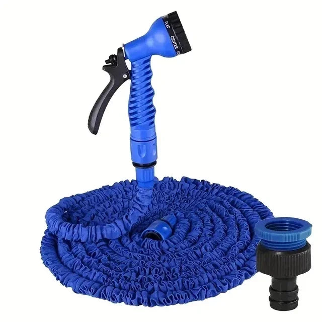 Extendable Garden Hose with High-Pressure Water Gun – 7 Spray Functions for Car Wash, Home & Garden Watering, Multi-Purpose Use