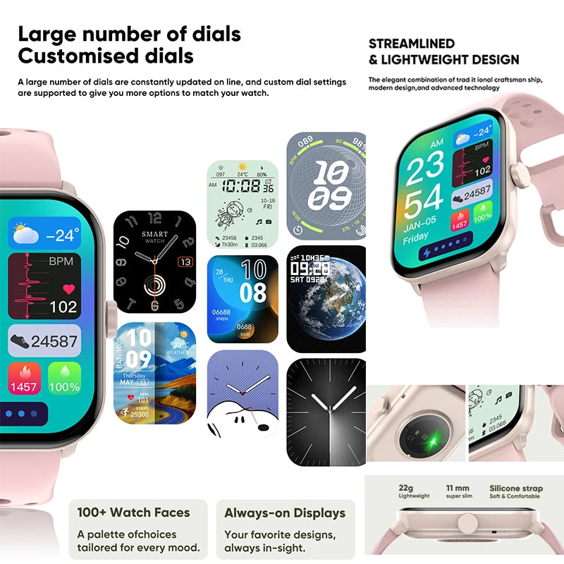 Xiaomi Watch 5 Global Version – AMOLED Screen, Heart Rate, Bluetooth Call, GPS, Waterproof Sports Smart Watch