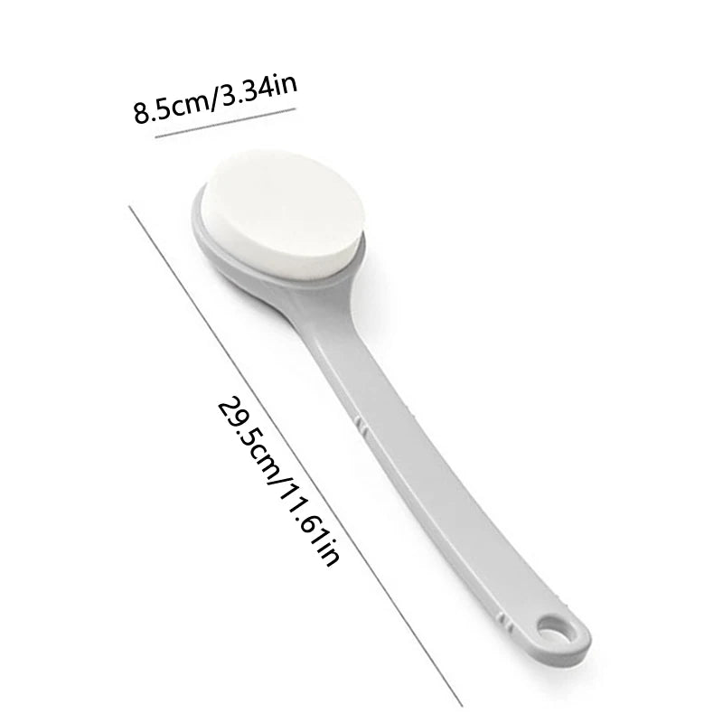 Long Handle Lotion & Sunscreen Applicator – Multi-Function Body Cleaner & Shower Brush for Back and Hard-to-Reach Areas