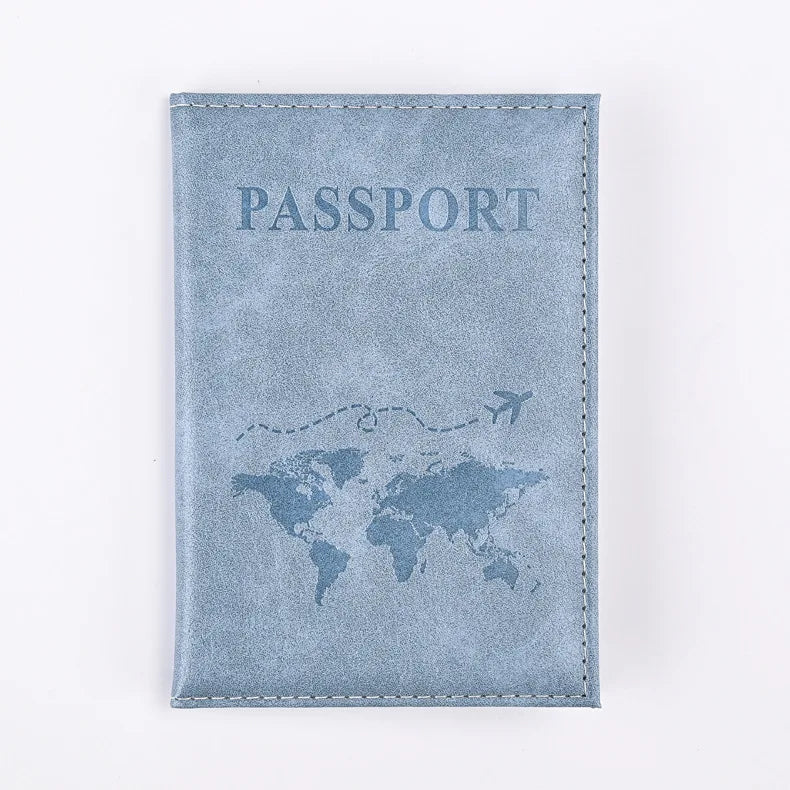 Colorful PU Passport Holder – Travel Wallet for Tickets & Credit Cards