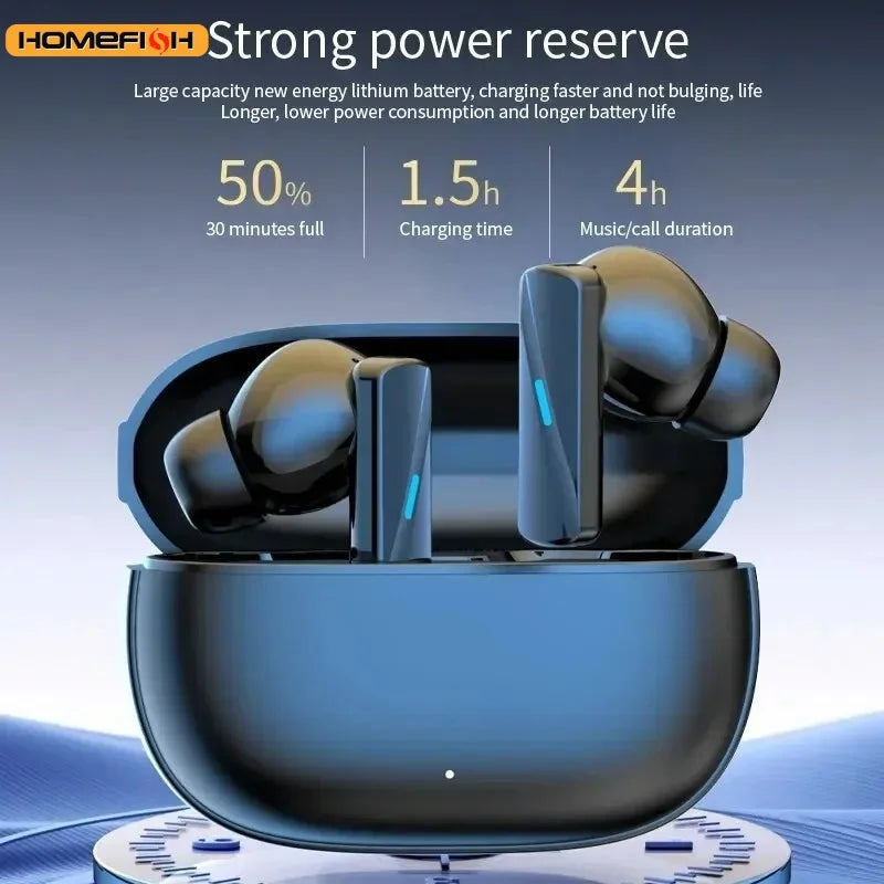 سماعات أذن لاسلكية M50 K40 بتقنية البلوتوث | عزل الضوضاء، موسيقى عالية الدقة، وميكروفون داخلي بدون استخدام اليدين