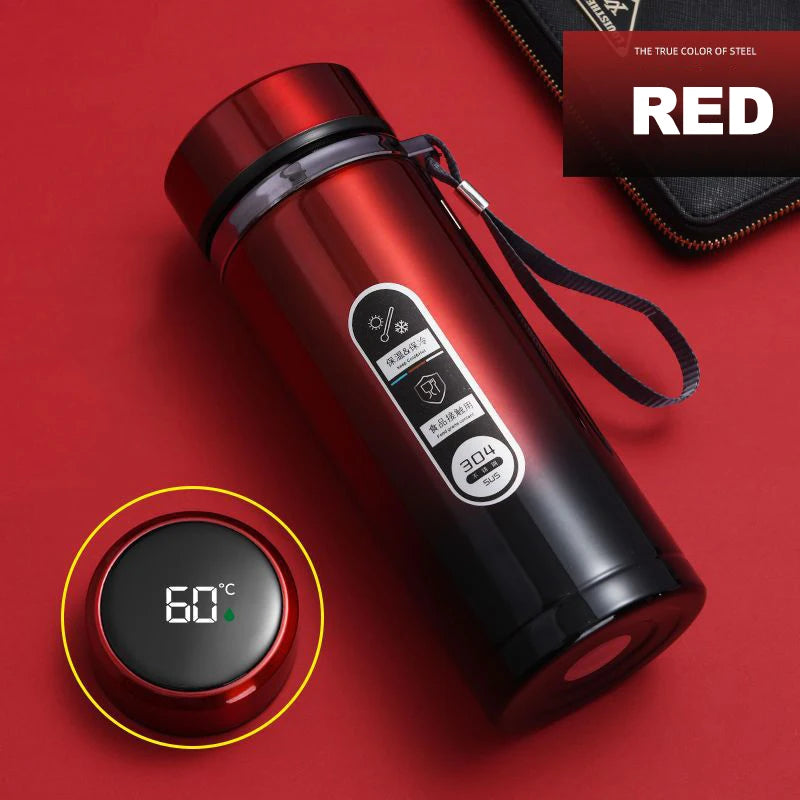 500ml–1L Stainless Steel Thermos Bottle – SUS304 Vacuum Flask with LED Temperature Display
