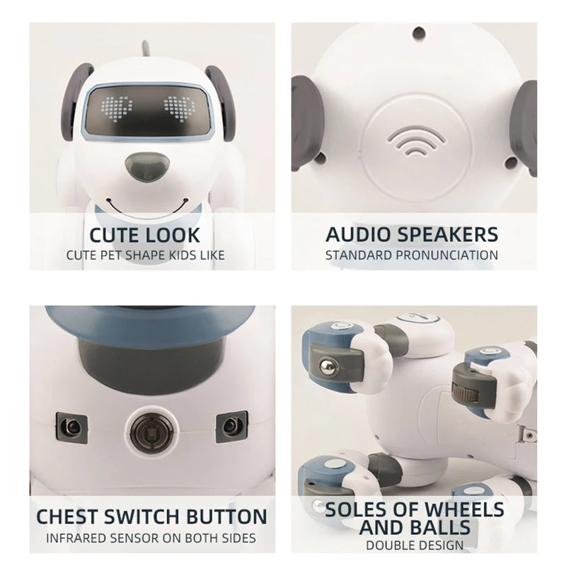 Ferngesteuertes Roboter-Hundespielzeug – Stunt-Walking, Tanzen, elektrisches Haustier mit intelligenter Berührung und Zaubertricks – Lustiges interaktives Spielzeug für Kinder