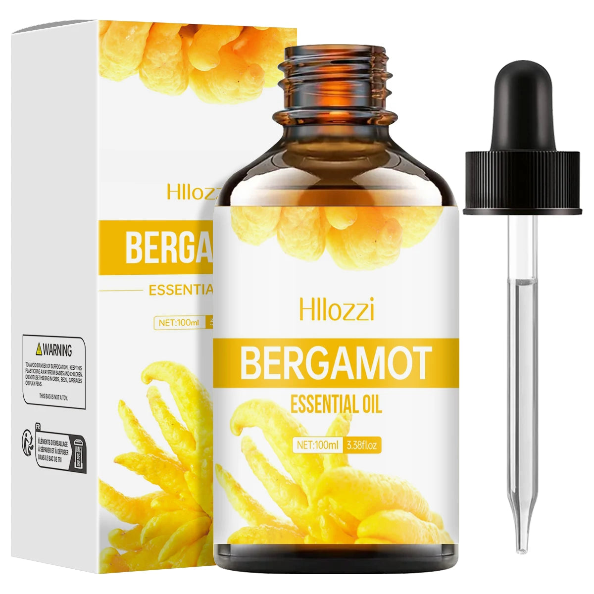 Bergamot Essential Oil – Premium Aromatherapy Oil for Hair, Skin, Massage & Diffuser