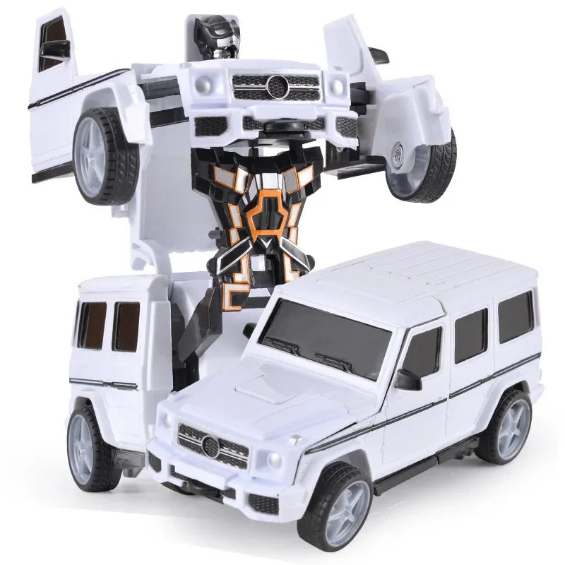Shape-Shifting Robot Car Toy – Inertial Impact One-Button Transform Car