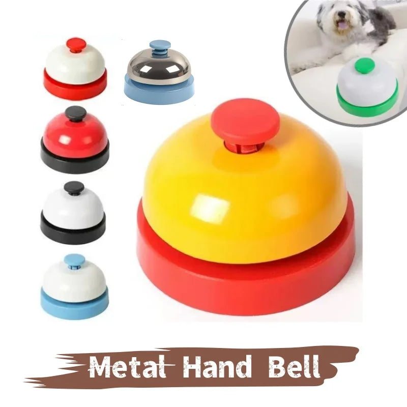New Metal Hand Bell – Durable Hand-Press Service Bell for Table Games, Clapping Signals & Toy Accessories