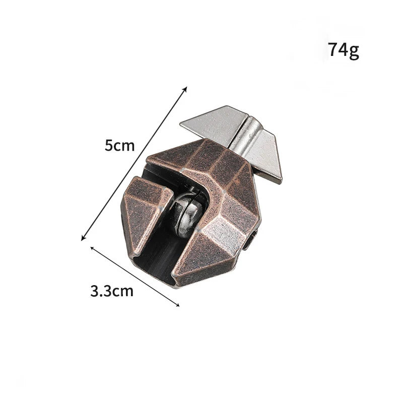 Classic Metal Lock Puzzle – IQ Brain Teaser Magic Puzzle Game for Kids & Adults | Funny Gift Toy