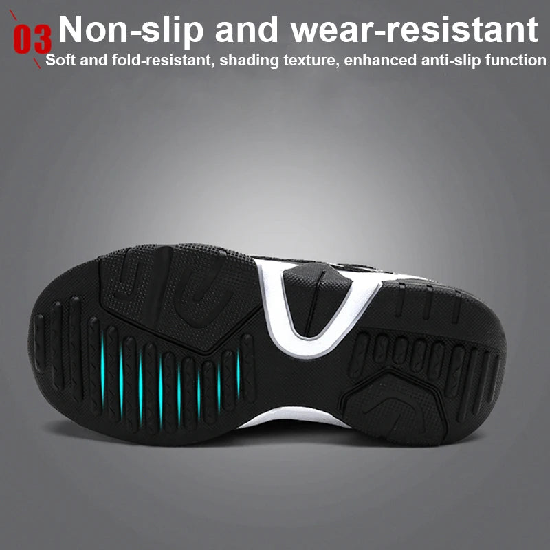 Kids Fashion Sneakers | Boys Leather Running & Walking Shoes