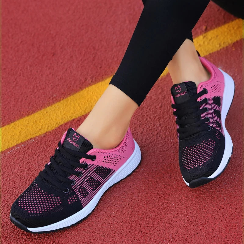 Women’s Platform Sport Shoes – Fashion Sneakers for Spring & Winter, Running Flats for Ladies