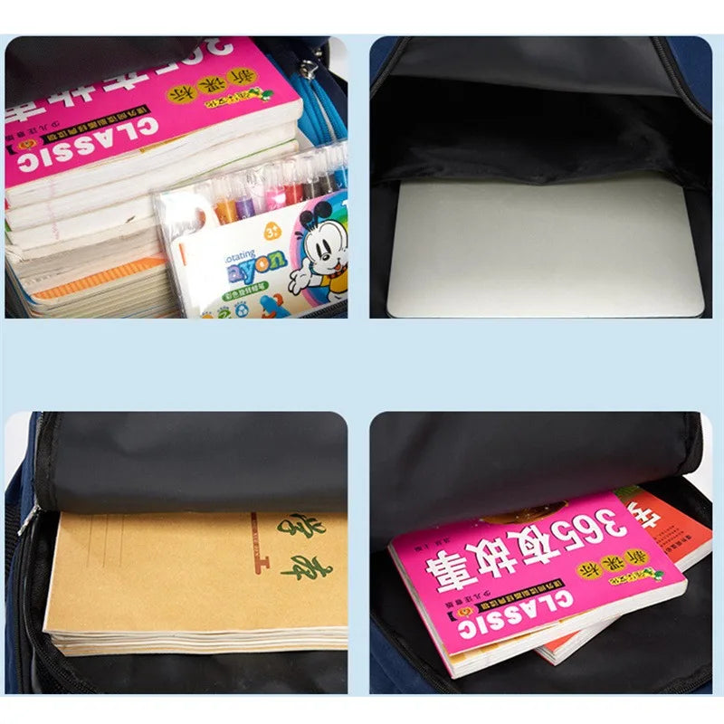 حقيبة ظهر مدرسية مقاومة للماء للأولاد - حقيبة مدرسية متينة للأطفال الابتدائيين، حقيبة كتب طلابية كبيرة السعة للمراهقين والأطفال