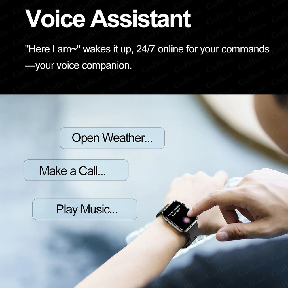 2025 New Smart Watch for Women – Full Touch Screen, Bluetooth Call, AI Voice, Heart Rate, Waterproof Sports Smart Bracelet