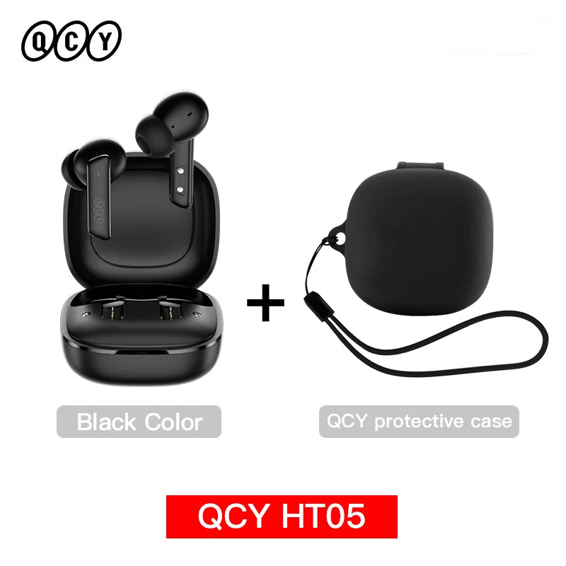 QCY HT05 ANC Wireless Earbuds – 40dB Noise Cancelling Bluetooth 5.2 TWS