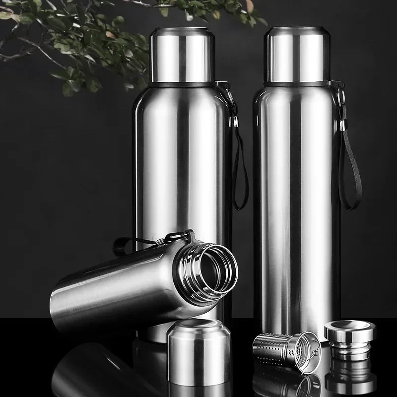 Large Capacity Stainless Steel Thermos Tumbler – Vacuum Insulated Travel Mug for Hot & Cold Coffee, Tea & Water