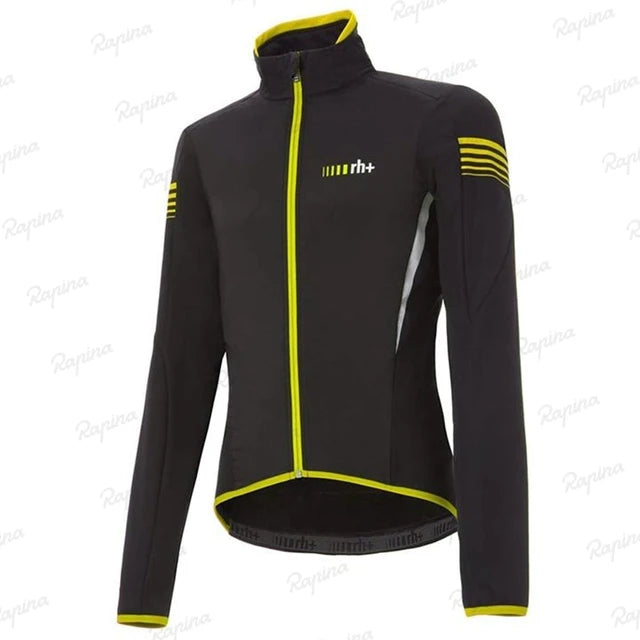 Zero Rh+ Men’s Winter Cycling Jersey – Thermal Fleece Long Sleeve MTB Bike Top 2023