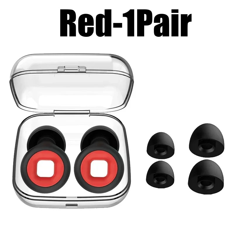 Silikon-Ohrstöpsel • Schwimmen &amp; Schlafen • Geräuschunterdrückung • Schalldichter Gehörschutz • Wiederverwendbare Ohrstöpsel mit Schlaufe