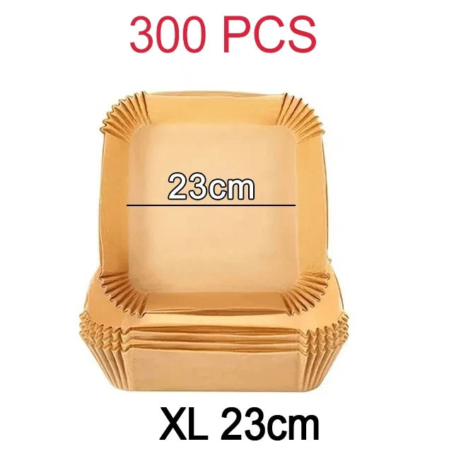 بطانات ورقية للاستخدام مرة واحدة في مقلاة الهواء - صواني خبز غير لاصقة مربعة ودائرية لكوسوري ونينجا