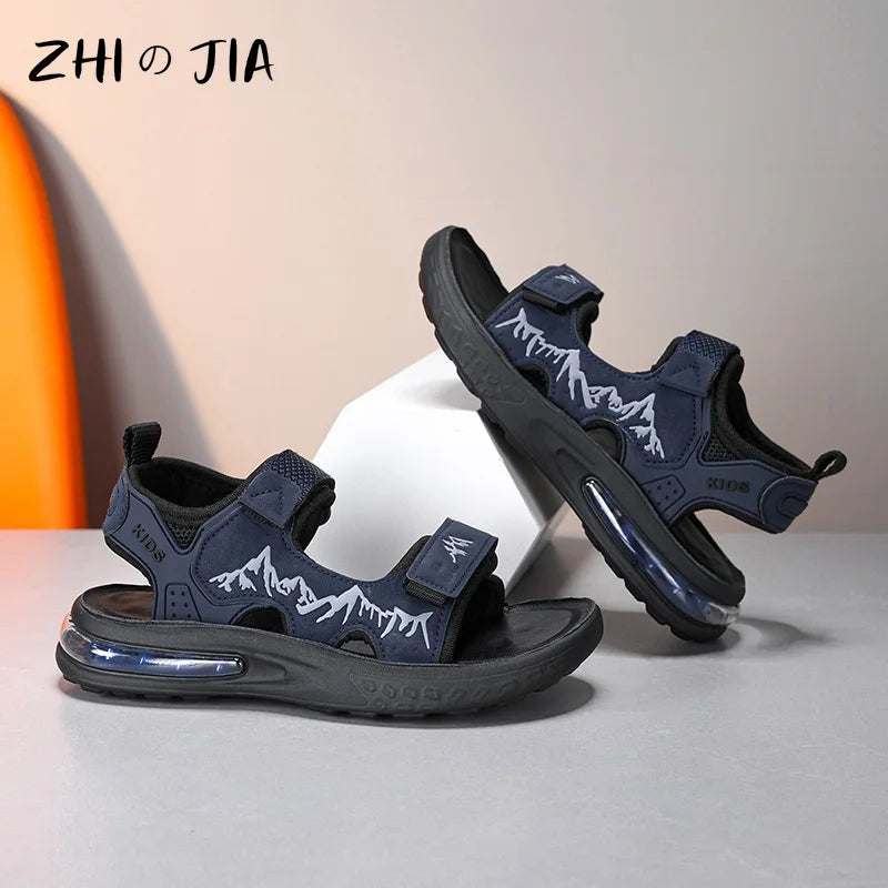 Children’s Summer Sports Sandals – Lightweight Open-Toe Air Cushion Shoes for Boys