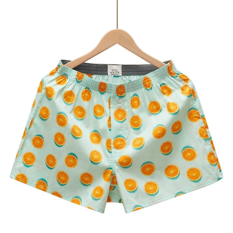 1PC Men's Boxer Briefs | 100% Cotton Soft Stretch Underwear | Comfortable Loose Home Aloe Shorts