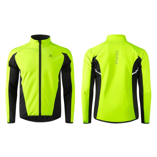 Men’s Winter Thermal Cycling Jacket – Windproof Waterproof Softshell MTB Bike Jersey LM8605
