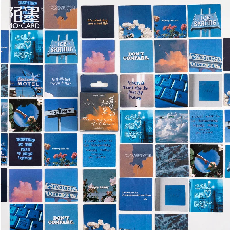 ٤٦ قطعة من ملصقات سلسلة الغابة الخضراء - يوميات جمالية، مخطط وملصقات سكرابوكينغ زخرفية