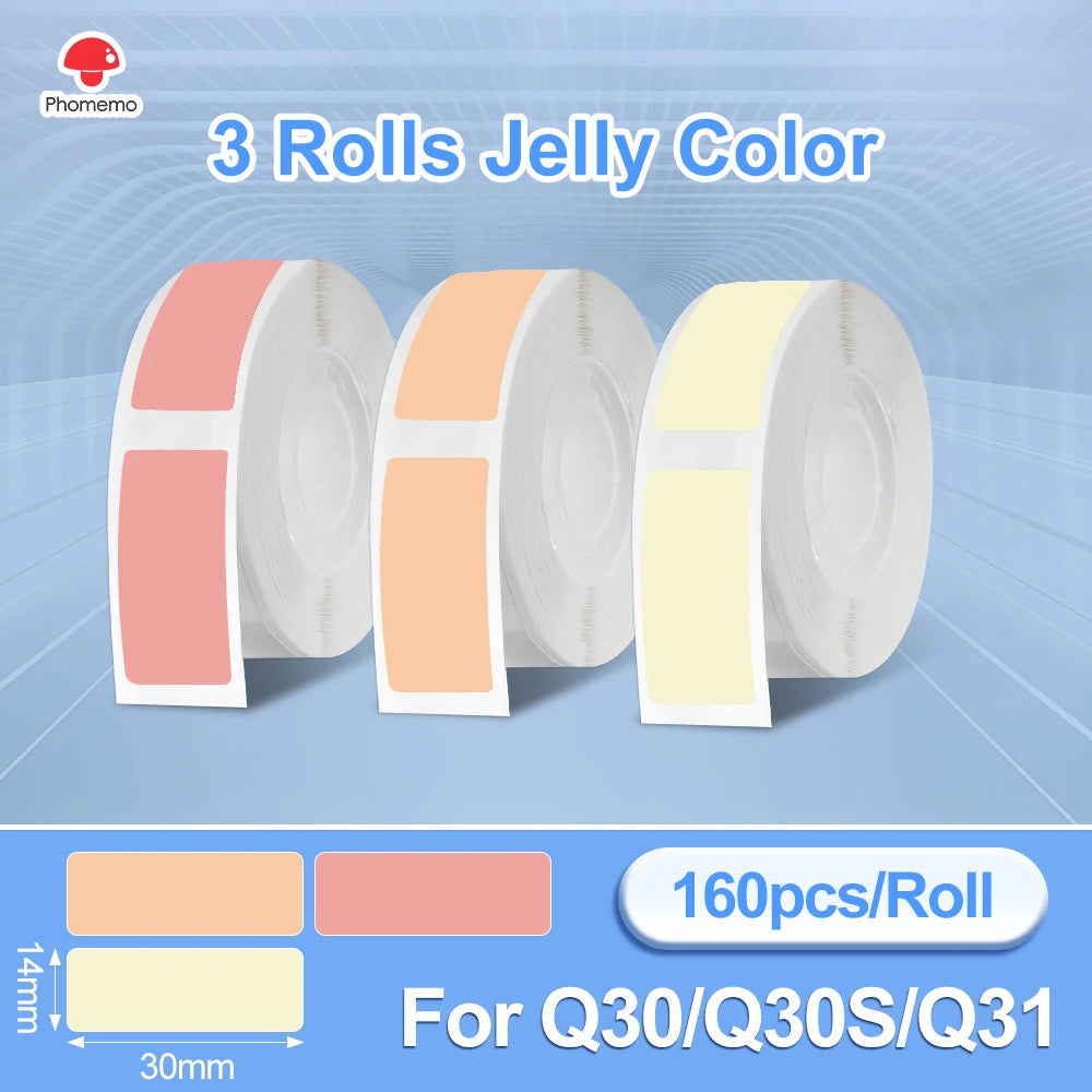 طابعة ملصقات حرارية Phomemo Q30 بتقنية البلوتوث - صانعة ملصقات محمولة للأعمال اليدوية وبطاقات التاريخ، طابعة لاسلكية متعددة الأوراق لنظامي التشغيل iOS وAndroid