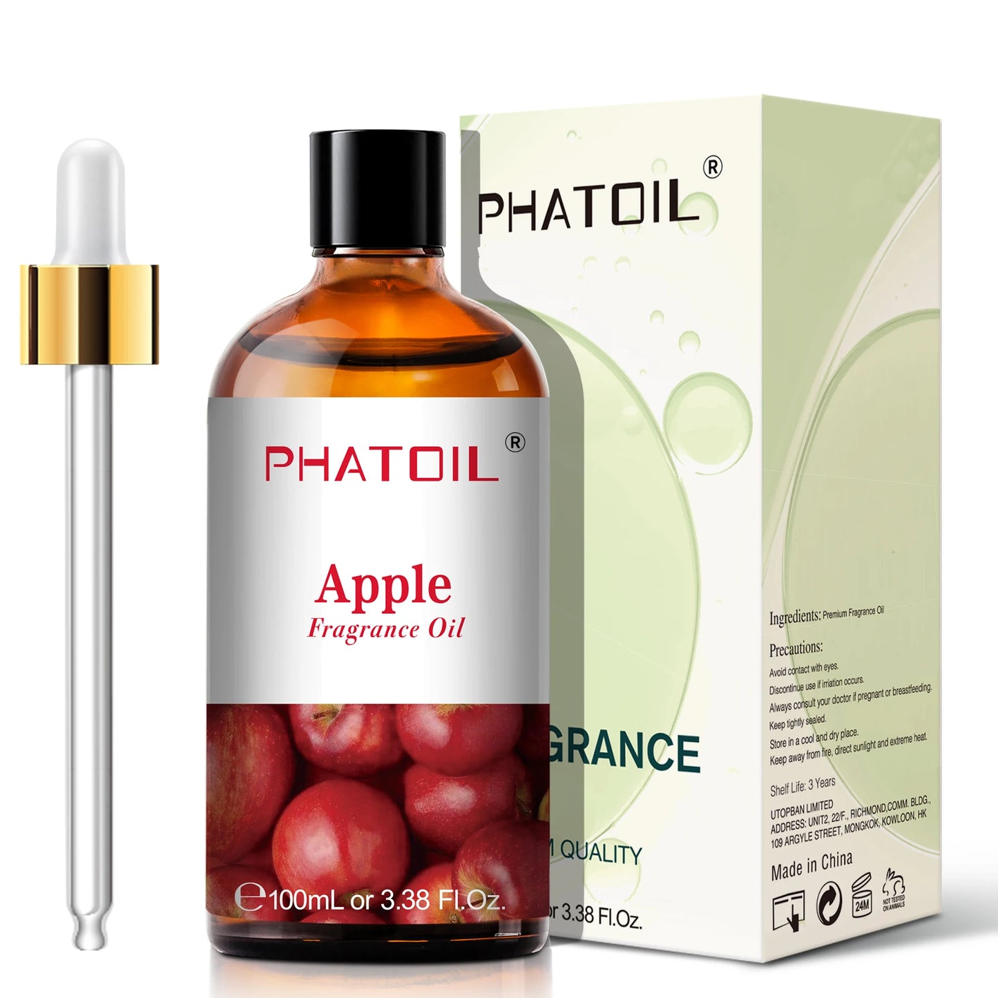 PHATOIL 100ml Sweet Fruity Fragrance Oil – Coconut, Vanilla, Strawberry & More for Diffusers & Candles