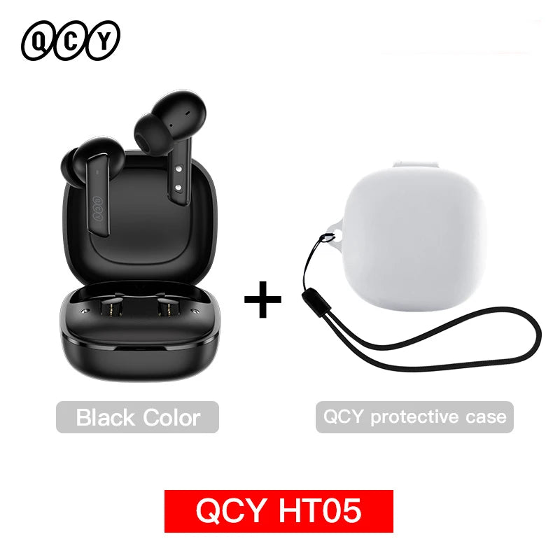 QCY HT05 ANC Wireless Earbuds – 40dB Noise Cancelling Bluetooth 5.2 TWS