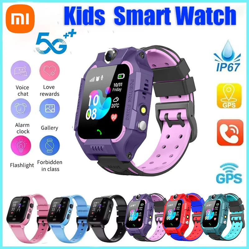Xiaomi Kids GPS Smart Watch 5G, Location Tracker, SIM, SOS Call, Camera – Waterproof Child Gift for iOS & Android