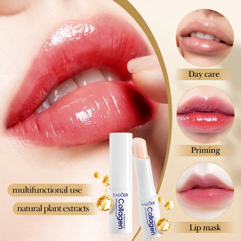 SADOER Collagen Lip Balm | Moisturizing, Repairing & Hydrating Lip Care