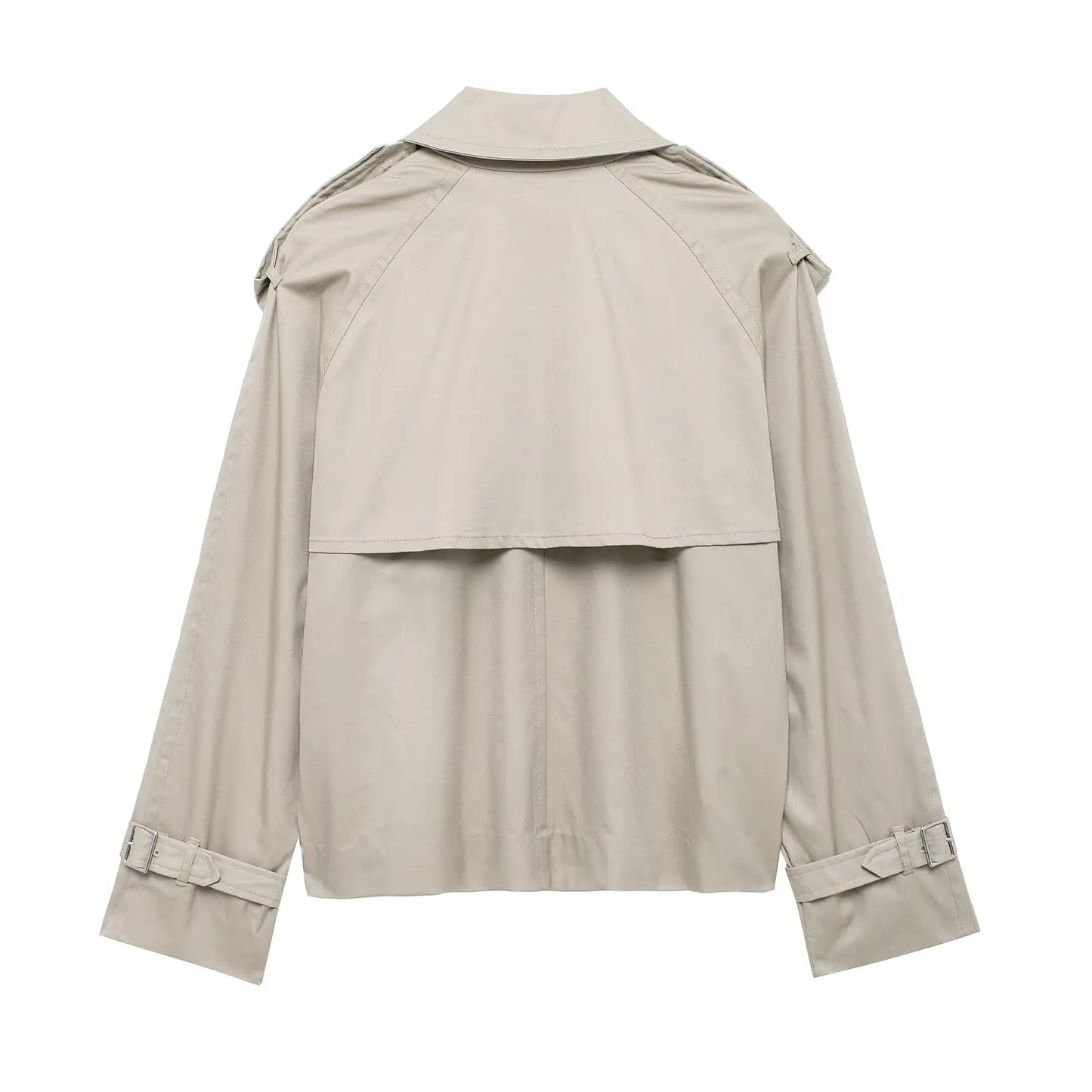 DiYiG Woman 2024 Autumn Vintage Short Jacket Coat Long Sleeve Button Casual Outerwear