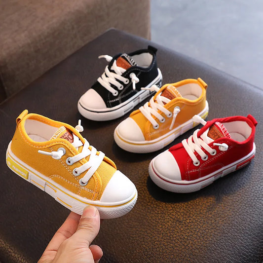 Kids Summer Canvas Sneakers | Breathable, Anti-Slip Casual Shoes for Boys & Girls (Size 21-32)
