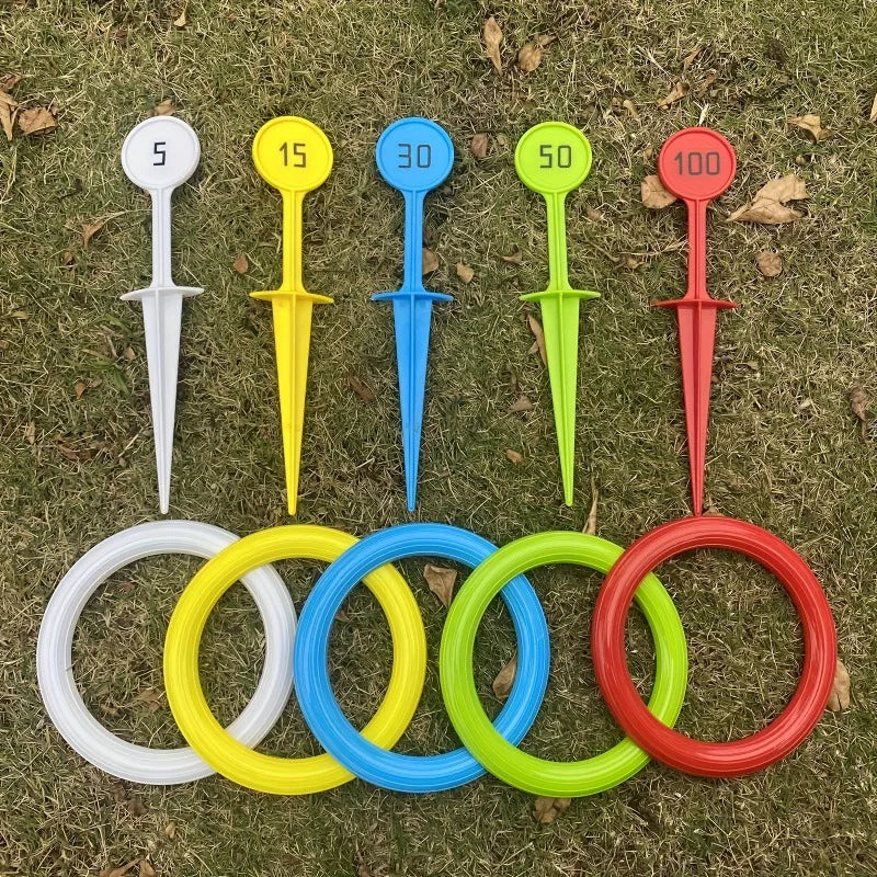 Outdoor Ring Toss Set | Beach & Grass Sports Game Equipment – Fun Throwing Game for Yard and Courtyard