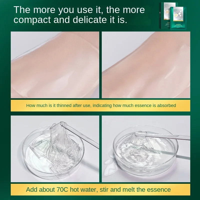 قناع كولاجين الأعشاب البحرية الكريستالي - قناع هلامي مرطب للوجه للعناية بترطيب وتجديد البشرة (30 مل لكل قناع)