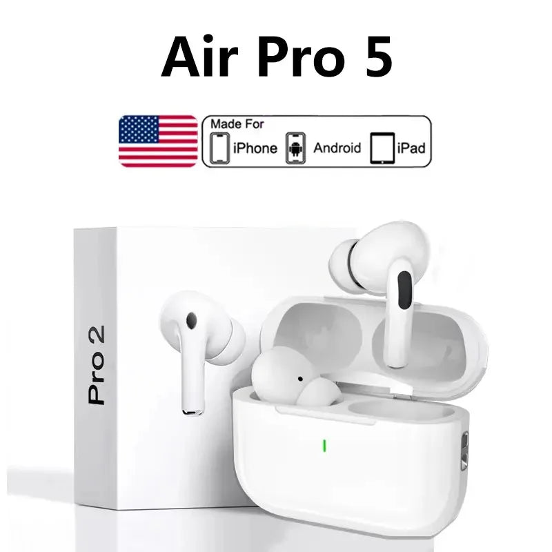 2025 Air Pro True Wireless Bluetooth Earphones – HiFi Sound, Noise Reduction, Low Latency Earbuds for iPhone & Android