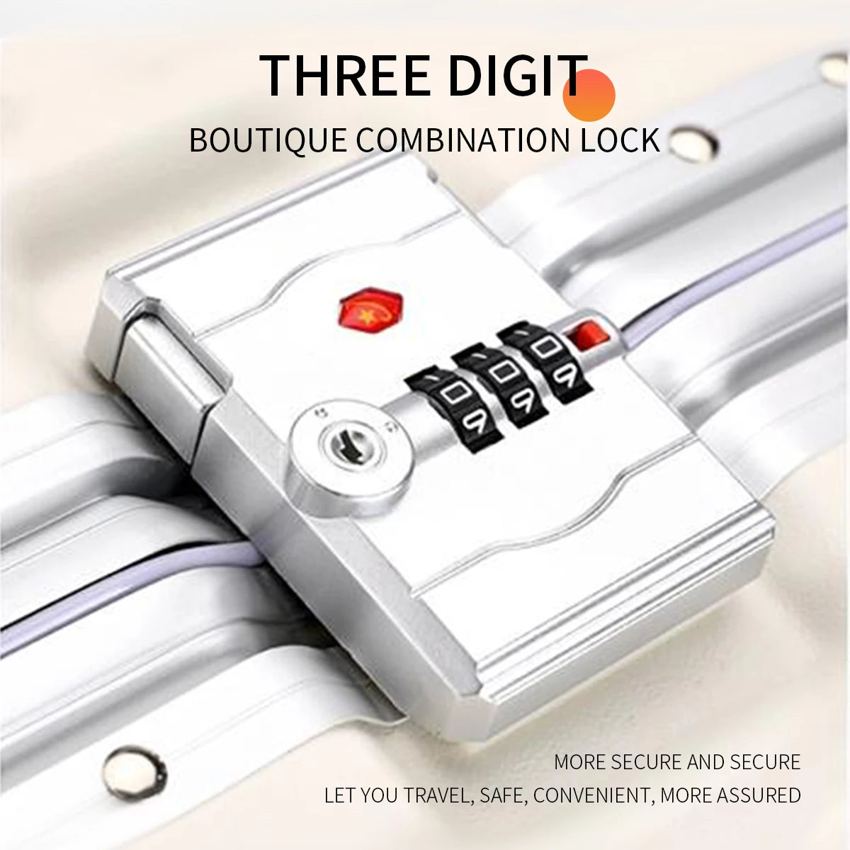 Aluminum Frame Trolley Luggage | Rolling Suitcase with USB & Combination Lock | 20/24/26/28 Inch Carry-On