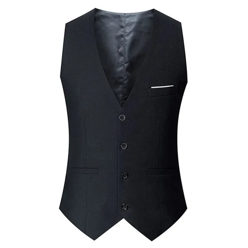Men's Slim Fit Suit Vest – Wedding Groomsmen & Business Western Style
