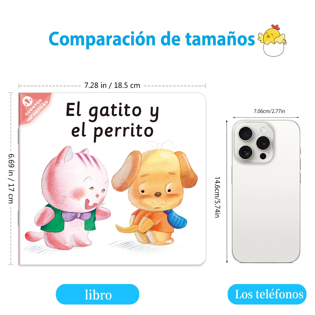 1 Set of 10 Spanish Children’s Storybooks – Early Learning Puzzle & Educational Books, Ideal Kids’ Gift