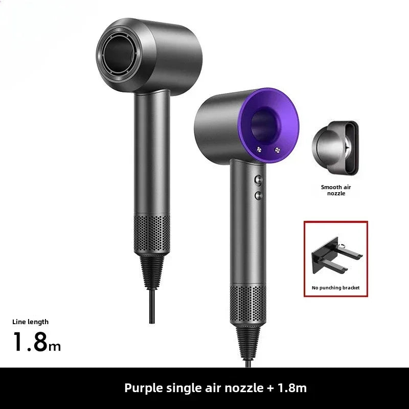 مجفف شعر احترافي 5 في 1 - أداة تصفيف خفيفة الوزن بالهواء الساخن والبارد مع تحكم حراري