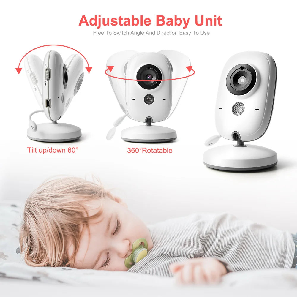 VB603 Video Baby Monitor – 2.4G Wireless with 3.2-Inch LCD Screen, Two-Way Audio Talk, Night Vision & Security Camera Babysitter