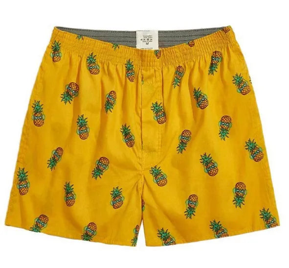 1PC Men's Boxer Briefs | 100% Cotton Soft Stretch Underwear | Comfortable Loose Home Aloe Shorts