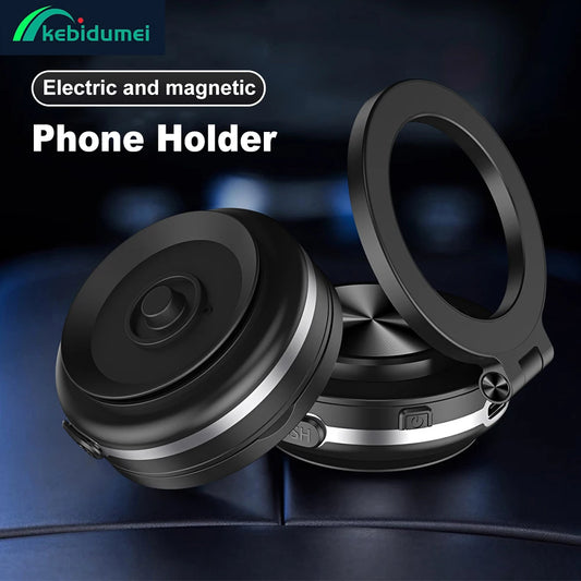 حامل هاتف مغناطيسي للسيارة قابل للدوران 360 درجة - حامل شفط ذكي للزجاج الأمامي، حامل تثبيت ثابت للسيارة